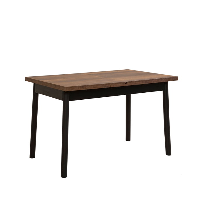 Hanah Home Oliver Open - Barok Black Mesa de Comedor Extensible